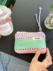 1 túi đựng mỹ phẩm kẻ sọc dọc, chống thấm nước, có thể đựng son môi, túi đựng mỹ phẩm nữ, hộp đựng mỹ phẩm nhỏ gọn, túi du lịch cho nữ, hộp đựng bút chì, hộp đựng cọ trang điểm dung tích lớn, hộp đựng đồ dùng vệ sinh cá nhân khi đi du lịch, túi đựng bút chì - Nhiều màu - Xem 10