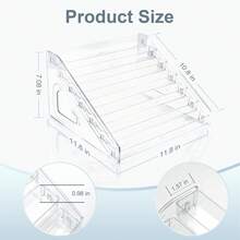 1pc Multi-Layer Makeup Organizer Rack, Suitable For Nail Polish, Eyeshadow, Powder Compact And Other Cosmetics, Can Be Used For Vanity Storage , Makeup Room Decor,Makeup Bag,Travel Essential - Clear - View 4