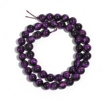 1 Strand Natural Purple Tiger Eye Stone Beads 4/6/8/10/12mm, DIY Jewelry Making Supplies - Purple Tiger Eye - View 12