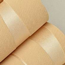 1 Roll 3D Embossed Wavy Striped Wallpaper, 3D Wavy Striped Embossed Wallpaper, Fabric Material, Modern Geometric Pattern, Grayish Brown With Silver Glitter, Straight Line Matching Shape And Stripes, Suitable For Living Room, Bedroom, Kitchen