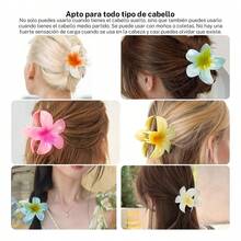 TendenciaPinzas Para El Pelo Con Forma De Flor De Plumeria Hawaiana P ColoreadoCalidad premium - 1 - Ver 4