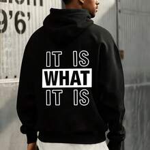 Una sudadera con capucha cálida con diseños creativos y personalizados. Perfecto para usar en otoño e invierno. - Negro - Ver 9