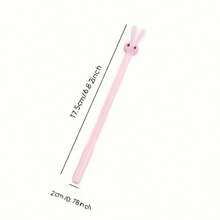 1pc Jelly Rabbit Ballpoint Pen - Student Stationery Signature Pen - Multicolor - View 5