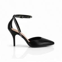 Beira Rio Women's Stiletto Heel With Ankle Strap And Rhinestones - Black - View 2