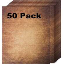 50 Pirate Scrolls Vintage Paper | Burned Edge Aged Paper | For Creating Treasure Map, Timeless Writing, Drawing, ScrapbooFKing Projects | Ink Jet And Laser Printer Friendly | 8.5 X 11 Inch (50 Sheets) - 50PACKPIRATESCROLLSPAPER - View 1
