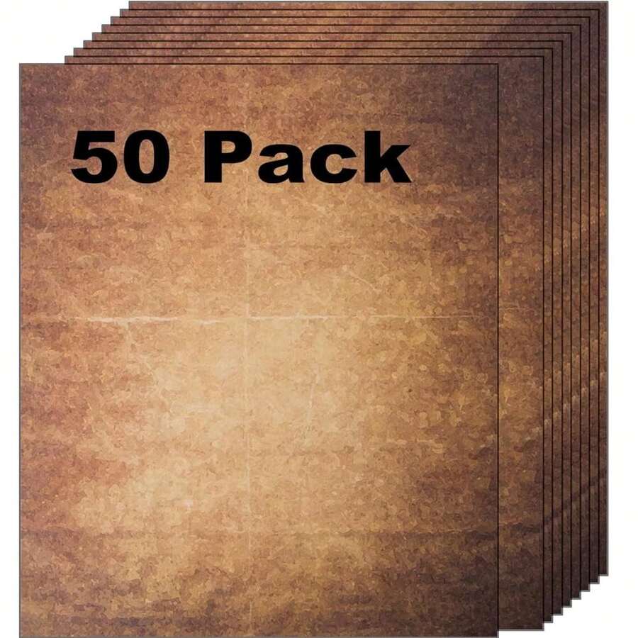 50 Pirate Scrolls Vintage Paper | Burned Edge Aged Paper | For Creating Treasure Map, Timeless Writing, Drawing, ScrapbooFKing Projects | Ink Jet And Laser Printer Friendly | 8.5 X 11 Inch (50 Sheets) - 50PACKPIRATESCROLLSPAPER - View 1