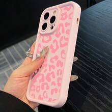 Pink High Bamboo Pink Leopard Pattern Phone Case For Apple  6/7/8/X/Xs/Xr/Xs Max/11/12/13/14/15/17 Air 16 E/17 Pro Max Valentine's Day - 混合色 - 查看 3