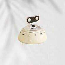 60-Minute Magnetic Mechanical Kitchen Timer, Precise Countdown, Battery-Free, Attachable To Fridge/Desk, Suitable For Brewing Coffee, Learning And Skincare