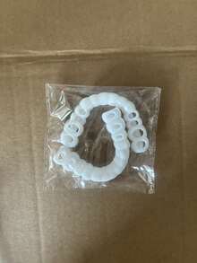 2 sztuki. Modne zarówno dla mężczyzn, jak i kobiet. Tymczasowo regulowane, aby przywrócić pewny uśmiech. Osłona ochronna na zęby. - Wielokolorowe - Zobacz 8