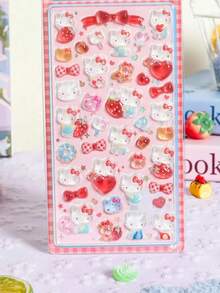 Embossed Gem Stickers, Diamond Phone Case Decorative Stickers, Cute DIY Handmade Diary Stickers, Cute Creative Stickers, Phone Stickers, Cartoon Style Phone Case Decorative Stickers, Luggage Stickers (Random Color) - Multicolor - View 8