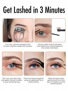 168PCS D-Curl BEYELIAN Brown Cluster Lashes Individual Brown Lash Clusters False Eyelashes Extension Natural Look Reusable - D - View 7