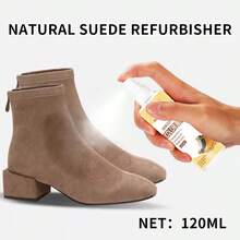 120毫升麂皮鞋护理霜，大容量麂皮染色粉，适用于翻新和染色任何颜色的仿毛皮靴子和鞋子 - 彩色 - 查看 4