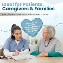 A5  Visit Logbook - Compact Spiral Bound  Planner & Health Journal For Chronic Illness, Doctor Appointments, Symptom TracFKing, Medications &  History Organizer Notebook Pocket Folder - Blue - 查看 8