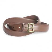 ECHAIN 1条窄款连衣裙腰带，适合搭配牛仔裤，搭扣式女士腰带，宽0.9英寸，有白色/红色/棕色/黑色可选