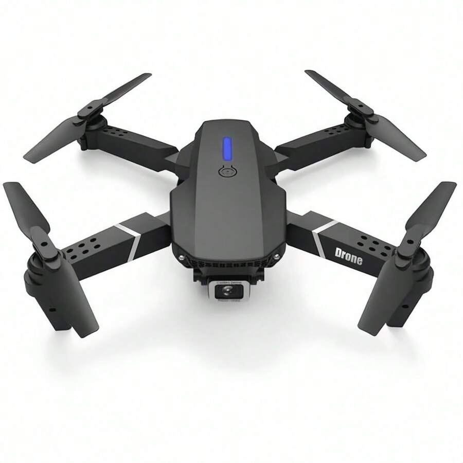 Foldable 4K HD Drone E88 With Camera, Wi-Fi, Remote Control, And Stable App - màu đen - Xem 1