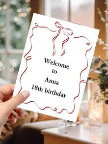 Customizable Greeting Cards, Personalized Cards (With Envelope), Creative Custom Text, Multiple Colors, Suitable For Valentine's Day Gifts, Valentine's Day, Engagement, Wedding, Anniversary, Mother's Day, Father's Day, Birthday, Holiday Gifts, Party Invitations - Design Exclusive Cards For Friends, Family, Teachers, Bridesmaids, Upload Your Own Text - Multicolor - View 2