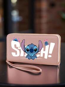 1pc Long Wallet With Wrist Strap, Multiple Compartments & Zipper Pockets, Credit Card Slots, Spacious Compartment, Durable, Women's Wristlet Wallet, Cute Accessory, Travel Essential, Birthday Gift & Daily Commute Essential - Multicolor - View 1