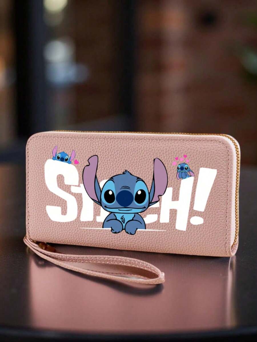 1pc Long Wallet With Wrist Strap, Multiple Compartments & Zipper Pockets, Credit Card Slots, Spacious Compartment, Durable, Women's Wristlet Wallet, Cute Accessory, Travel Essential, Birthday Gift & Daily Commute Essential - Multicolor - View 1