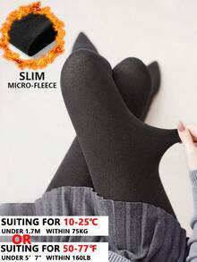 Women's Ribbed High Waist Elastic Skinny Pants, Thick & Thermal Lined Knee High Socks Snow Compression Shaping Tights, OTK Soft & Warm Opaque Stockings, Stirrup Design Women's Thick & Thermal Lined Leggings, Fashionable & Cute Style, Hand/Machine Washable