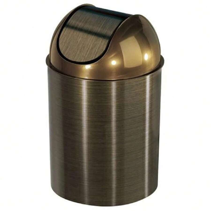 Mezzo Cesto de basura (9L),38912445 - Bronce - Ver 1