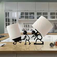 2-Pack Simple Practical Tissue Holder - Cute Modern Ant Shape, Lively Animal Design.This Elegant Toilet Paper Holder Adds Humor And Style To Bathroom Space, Suitable Home Decoration, Office Restroom Or Any Washing Area.Choice Family Bathroom - 2 - Xem 1