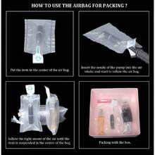 100 Pack With Hand Pump  3.9x5.9inch Clear Plastic Inflatable Air Packaging Bags Air Bubble Bag Suspension Packaging Air Pillows Air Cushions Buffer Bags Void Fill Cushioning For Shipping,38947403 - 銅色 - 查看 6