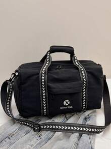 1pc Unisex Multi-Function Travel Bag Large Capacity With Wet & Dry Separation Compartment Removable & Adjustable Shoulder Strap Suitable For Travel Vacation Sports Fitness Business Trip Commuting - Multicolor - View 7