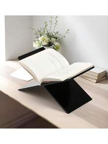 1 kệ sách acrylic (Vui lòng tháo lớp màng bảo vệ trước khi sử dụng), giá đựng công thức nấu ăn nhà bếp, kệ sách hình chữ X trong suốt, giá trưng bày để bàn, khay đựng tạp chí và sách, đồ trang trí bàn làm việc sáng tạo, giá trưng bày sách giáo khoa và album hình chữ X. - Nhiều màu - Xem 8