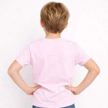 Basic Children's T-Shirt, 100% Cotton, Boys' Sizes 0 To 16. Lightweight And Cool For Everyday Wear, School, Outings, And Parties. - Baby Pink - View 2