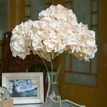 24pcs Champagne Artificial Hydrangea Flowers, Fake Hydrangea Flowers With Stems, Realistic Touch, Suitable For DIY Decoration, Vase Filler, Baby Shower, Home Indoor Living Room Kitchen Bedroom Decor, Wedding Party Table Centerpiece, Office Desk Decor, Outdoor Farmhouse Yard Garden Decoration - Champagne - View 9