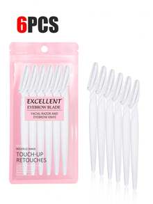 30件/套 精致包装 男女通用面部剃刀、眉毛修剪器和面部脱毛器，面部脱毛，男女通用面部剃刀，毛发修剪工具，带精密套筒，脱毛器，眉毛修剪器，方便旅行，1/3/6/12/24件装（多种颜色） - 粉紅黑棕色混色 - 查看 33