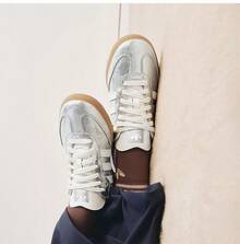 Adidas Women's Samba Cracked Pattern Lightweight & Durable Casual Sneakers - Silvery White - View 3