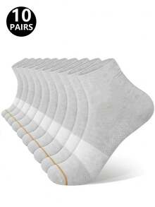 5/10 Pairs Unisex Mid-Calf Socks, Soft & Comfortable, Stylish & Elegant - Multicolor - View 6