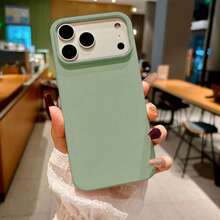 Ốp lưng điện thoại silicon lỏng 3 lớp bảo vệ toàn diện, bằng cao su mềm, tương thích với iPhone 17, 17 Air, 17 Pro, 17 Pro Max, có khả năng chống sốc, lớp lót sợi nhỏ chống trầy xước. Cũng tương thích với iPhone 13, 11, 16 Pro Max, 15, 14 Plus, 12 Mini, XS Max, 7, 8 Plus. - Xanh nhạt - Xem 3