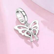 Cute Panda Animal 925 Sterling Silver Charms For Bracelets And Necklace Dangle Pendants Butterfly Elephant Dog Bead Jewelry Present For Women Family Friends-6048 - 蝴蝶魅力 - 查看 4