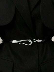 1pc Women's Fashion Adjustable Hook Belt - Stylish Versatile Cinched Waist Decor, Perfect For Dresses/Coats Spring & Daily Wear - 彩色 - 查看 4