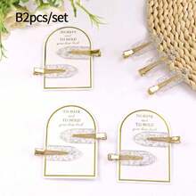 2 Stücke/1 Karte oder 10 Stücke/5 Karten rutschfeste Haarspangen, silberne unsichtbare Haarspangen für Brautjungfern, glänzende Haarspangen für Brautjungfern, Styling Haarspangen, Geschenk für Brautjungfern, Antrag Box, Make-up Styling Partition - Verschiedenfarbig - Übersicht 8