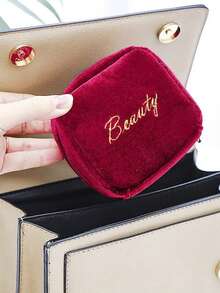 1 Pc Lipstick Storage Bag Mini Portable Waterproof Cosmetics Storage Bag Handheld Makeup Patch Bag