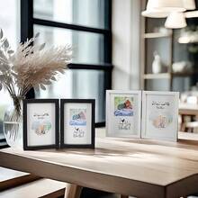 这款黑色多格相框有2/3/4个卡槽，可容纳4x6英寸和5x7英寸的照片，竖式铰链组合相框，是母亲节、送给朋友、婚礼、家人、宠物的理想礼物。另有7x5英寸双格玻璃折叠相框可选，可容纳两张12.7x17.8厘米的标准照片，是完美的母亲节礼物。 - 彩色 - 查看 5