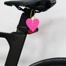 Reflective Bicycle/Motorcycle Hanging Decoration, Cycling Accessory Pendant, Heart-Shaped Keychain, Car Key Chain Decor, Unisex Gift - 1pc - View 19
