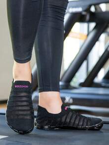 TOLLN 1 Pair Of Women's Indoor Gym Treadmill-Specific Anti-Slip Soft Sole Fully Breathable Fitness Training Shoes - Black - View 5