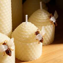 6/12pcs Unscented White Votive Candles, 5cm, Natural Mild Honey Scent, Clean Burning Candles Suitable For Wedding Table, Home, Spa, Holiday Party - Multicolor - View 5