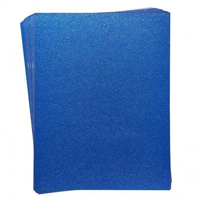 Bright Creations Royal Blue Glitter Card Stock - 30 Sheets, 8.5 X 11 In, Double-Sided, 300gsm - Sparkling Textured Royal Blue Paper For Card MaFKing & Scrapbook Supplies & Craft Paper