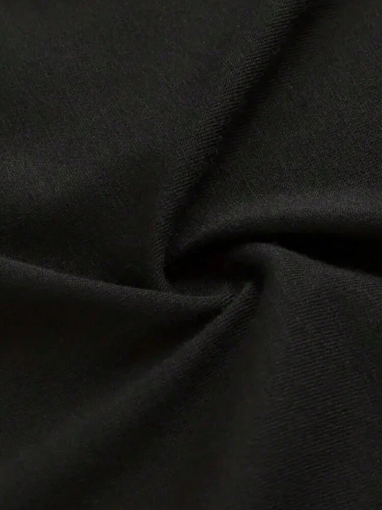 Camiseta con patrón "For You", 100 algodón, secado rápido, cuello redondo, manga corta, versión regular, ropa casual de fin de semana, ropa casual de verano, 220 g/m-adecuada para el Día del Padre, el Día de la madre y la Navidad - Negro - Añade 5