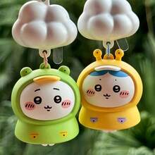 Miniso 千川系列（千川/八幡/兔）兔精灵发光挂件：亲肤防碎乙烯基材质，蓬松尾巴发光设计，氛围感强，多场景适用：家居卧室装饰灯/宿舍书桌夜灯/日常通勤背包挂件/节日创意礼物（1个） - 綠色 - 查看 5