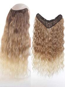 Syntetiska peruker med clips, hårförlängning 24", vågigt hår, 5 clips, hår för hög temperatur, lämplig för kvinnors dagliga bruk och sammankomster - Multifärgad - Visa 11