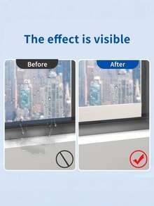 1 Roll Window Condensation Absorbing Stickers, Designed To Prevent Condensation And Keep Windows Dry And Clean, Size: [Size]. These Glass Moisture Absorbing Stickers Are Easy To Clean And Install, Absorbing Humidity And Controlling Window Moisture. - Multicolor - View 9