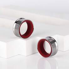 2个不锈钢喇叭形耳钉，男女通用，低过敏性，女士佳礼 - round - 查看 71