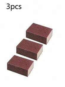 Emery Sand Sponge Scrubber, Multi-Functional Cleaning Tool, Powerful Stain & Rust Removal, Durable & Non-Sanding, Specialized For Cleaning Kitchen Stoves / Pot Bottoms / Tiles - Brown - View 10