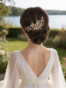 1pc Women's Luxury Style Faux Pearls , Crystals & Rhinestone Decor Hair Comb, Perfect For Bridal Updo Royal Boho Tiaras, Head Accessories, Party, Hair Accessories For Women, Headpiece, Side Comb, Wedding, Bridesmaid, Mother's Day - Nhiều màu - Xem 3